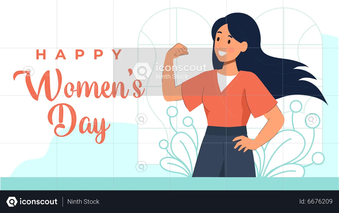 Happy International Women's Day  Illustration