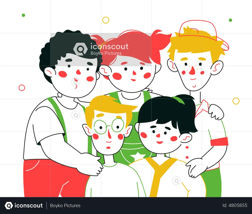 Happy kids  Illustration