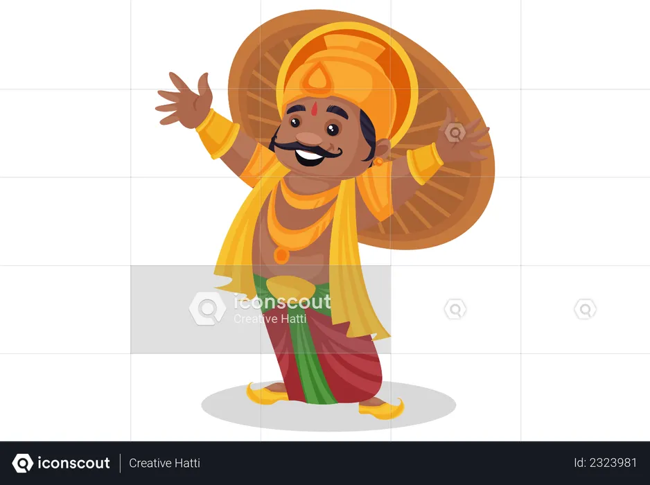 Happy King Mahabali  Illustration
