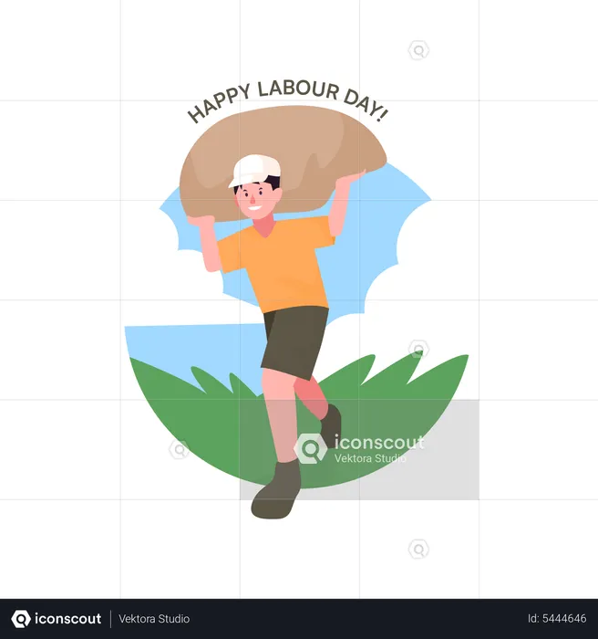 Happy Labor Day  Illustration