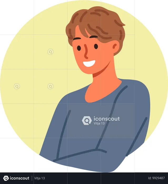 Happy man  Illustration