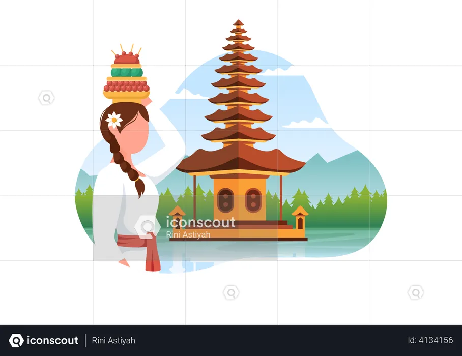 Happy Nyepi Day  Illustration