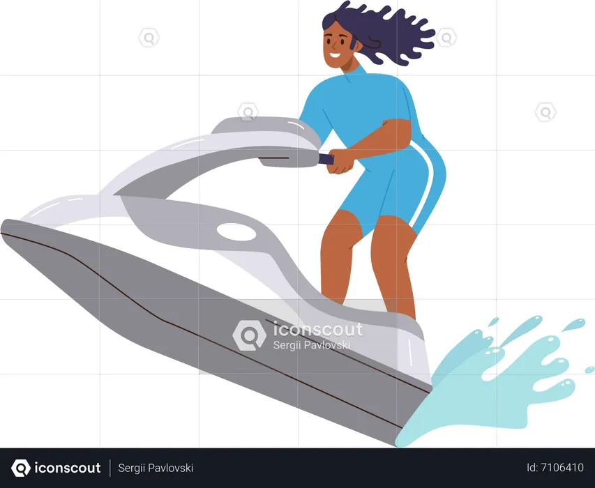 Best Happy fisherman standing knee-deep in water catching fish looking at rod  float waiting for bite Illustration download in PNG & Vector format