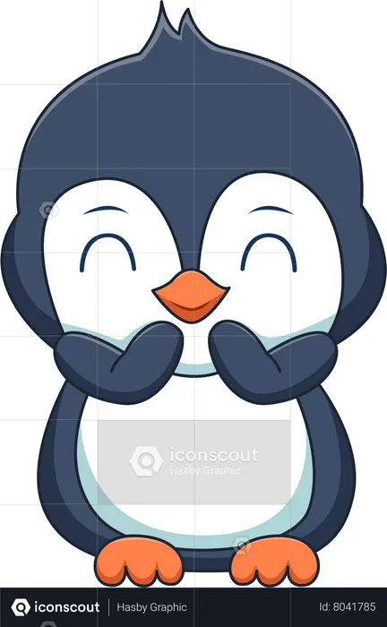 Happy Penguin  Illustration