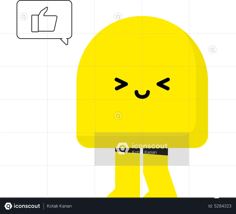 Happy personality Emoji Illustration