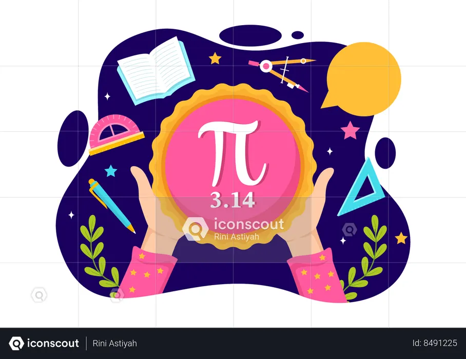 Happy Pi Day  Illustration