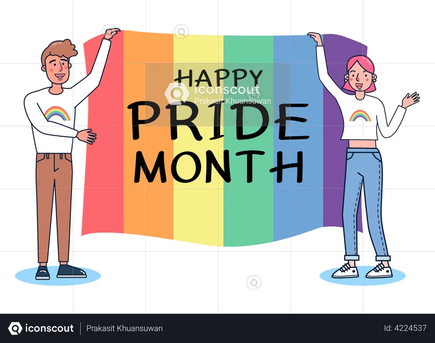 Happy pride month  Illustration