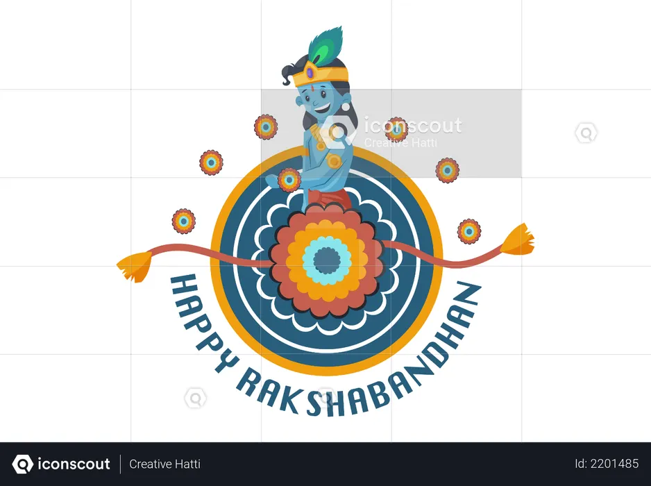 Happy Rakshabandhan  Illustration