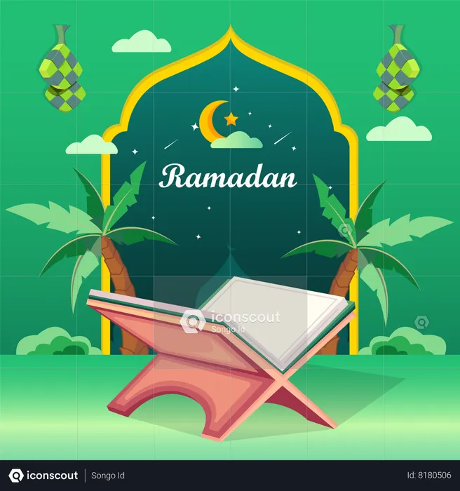 Happy ramadan  Illustration
