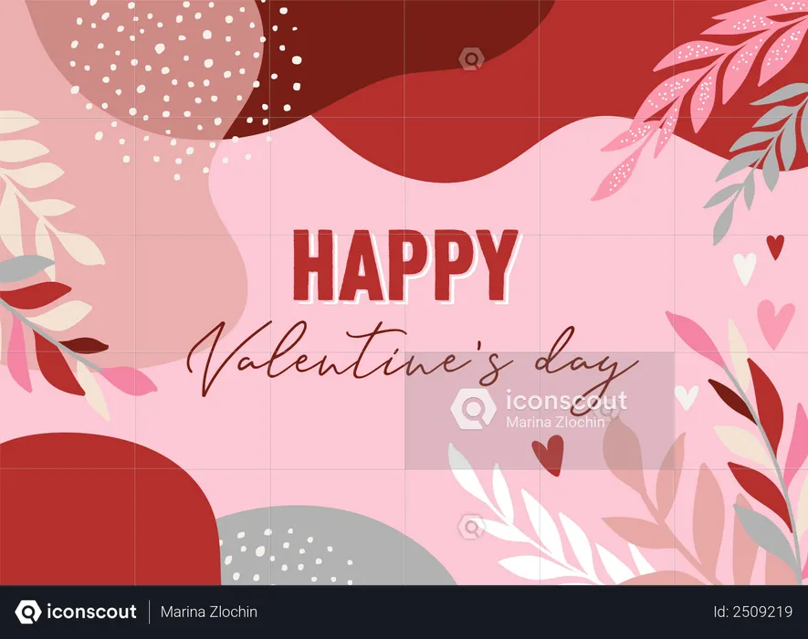 Happy Valentine's day  Illustration