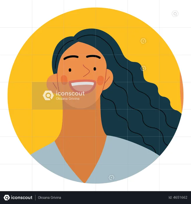 Happy woman  Illustration