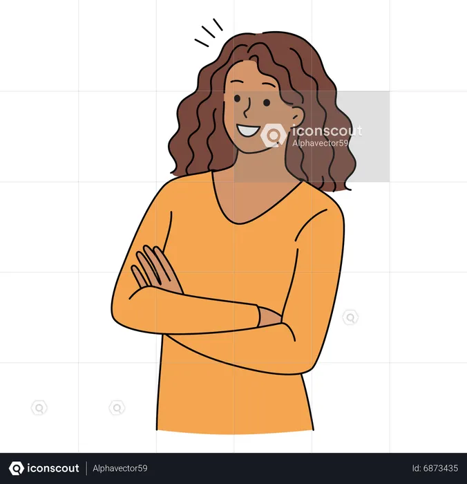 Happy woman  Illustration