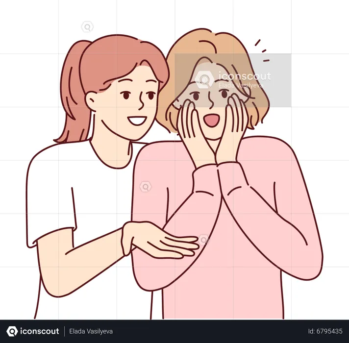 Happy women  Illustration