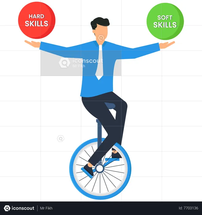 Hard Skills Vs Soft Skills  Illustration