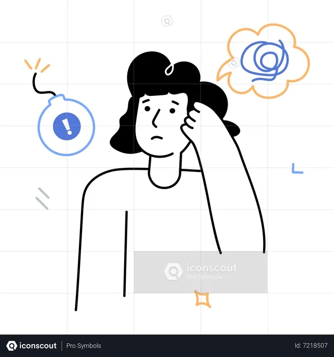 Harmful Thoughts  Illustration
