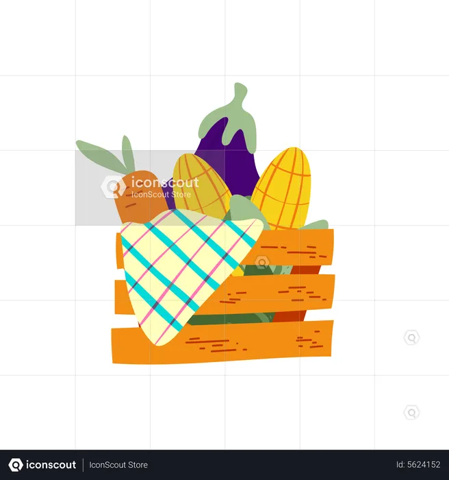 Harvest box  Illustration