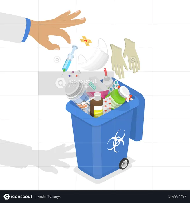 Hazardous Waste Disposal  Illustration