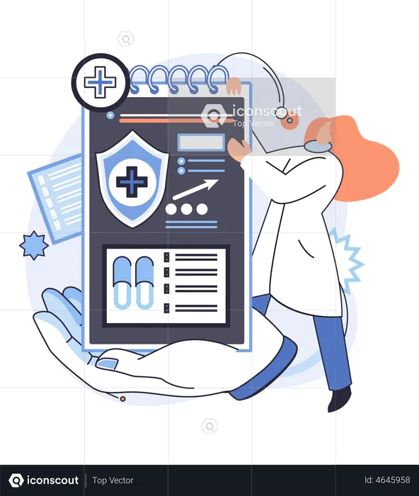 Health care and medical insurance  Illustration