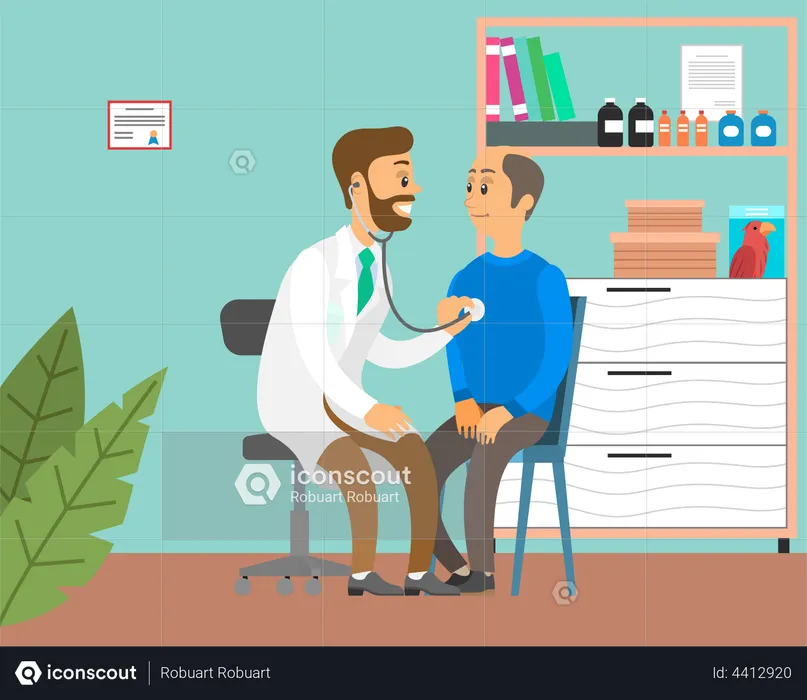 Health Checkup  Illustration