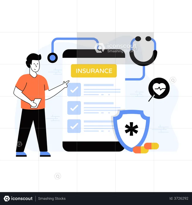 Health Insurance  Illustration
