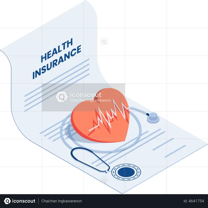 Health insurance contract  Illustration