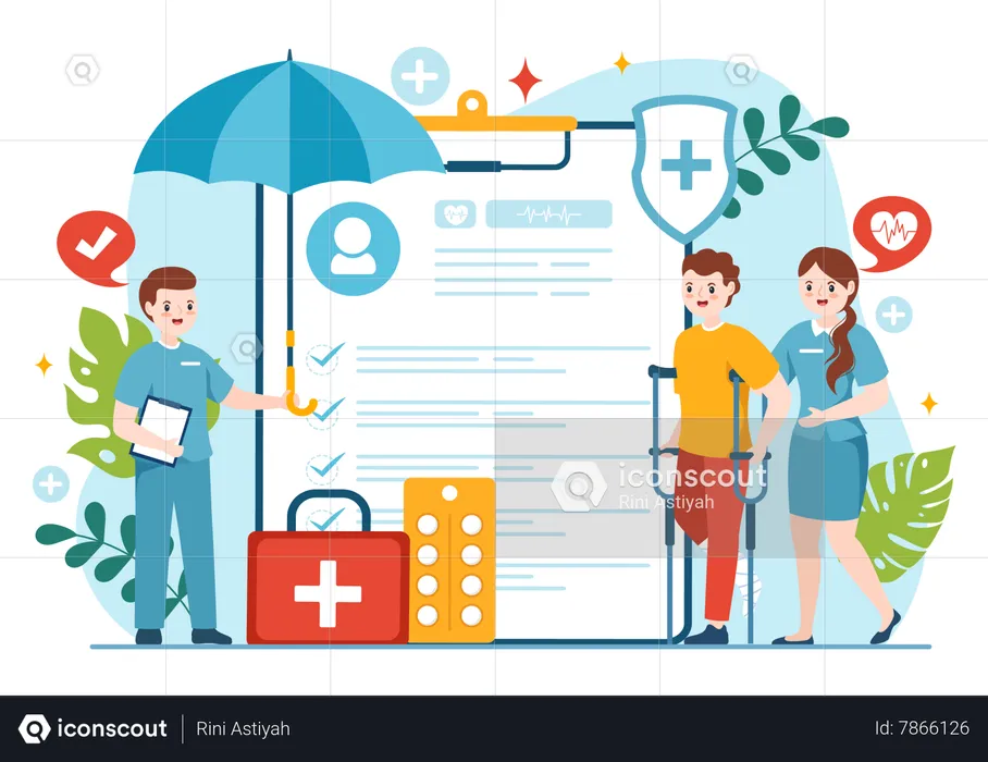 Health Insurance  Illustration