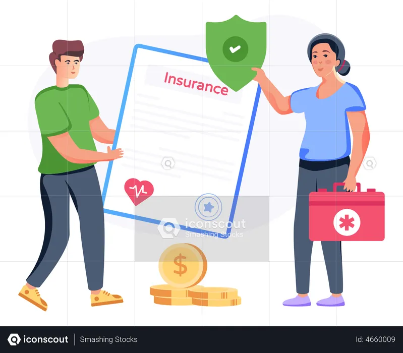 Health Insurance  Illustration