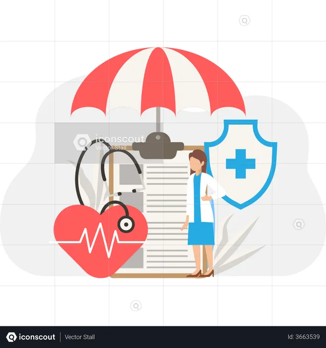 Health insurance  Illustration