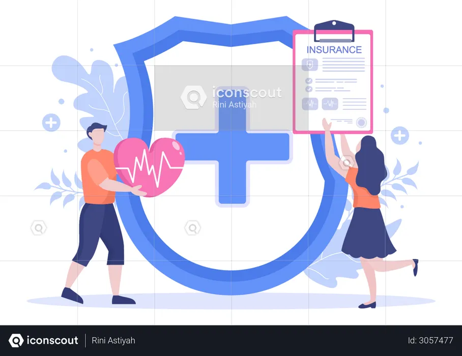 Health Insurance  Illustration