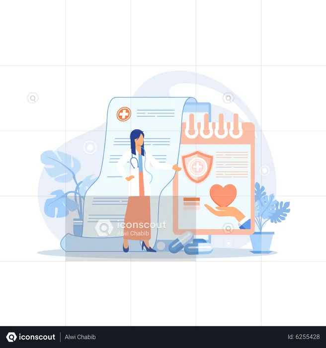 Health Insurance  Illustration