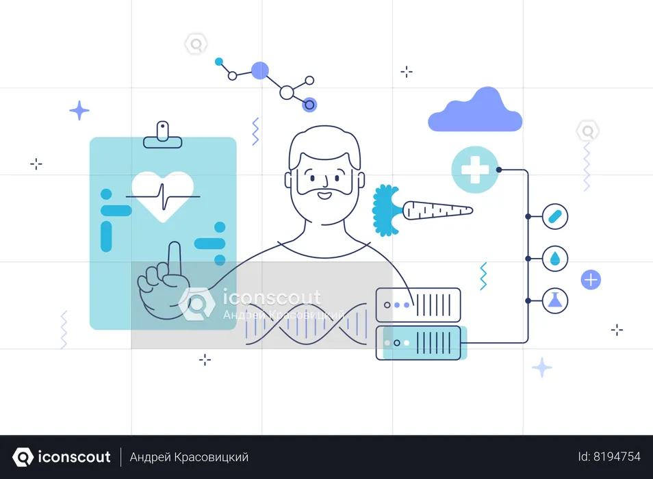 Health Report  Illustration