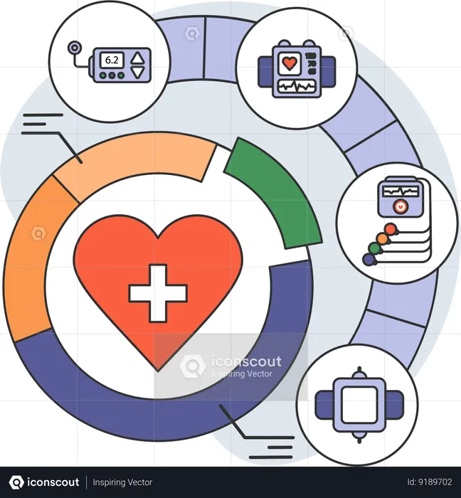 Healthcare equipment  Illustration