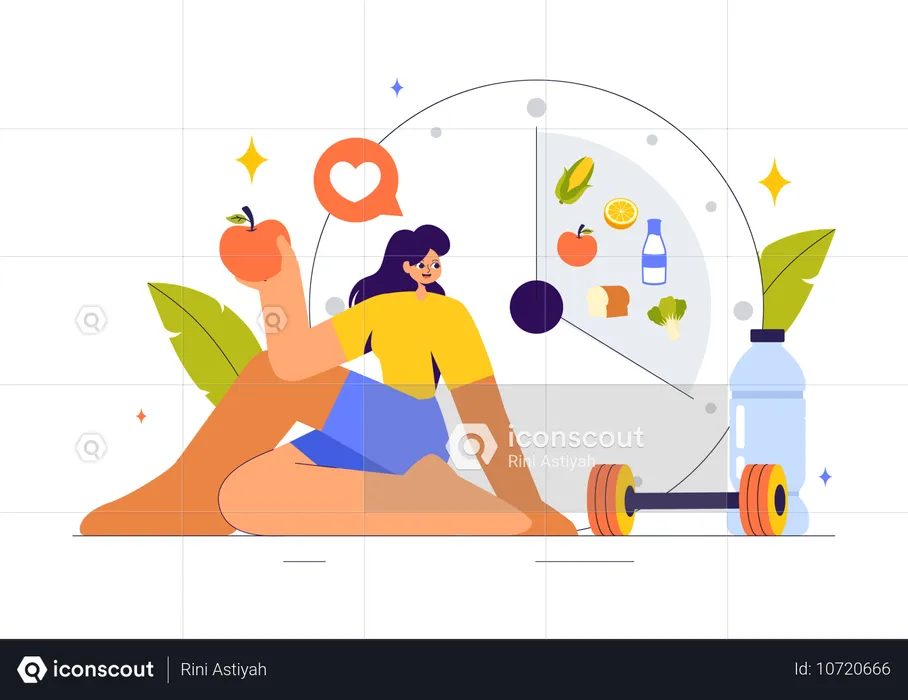 Healthy Diet Plan  Illustration