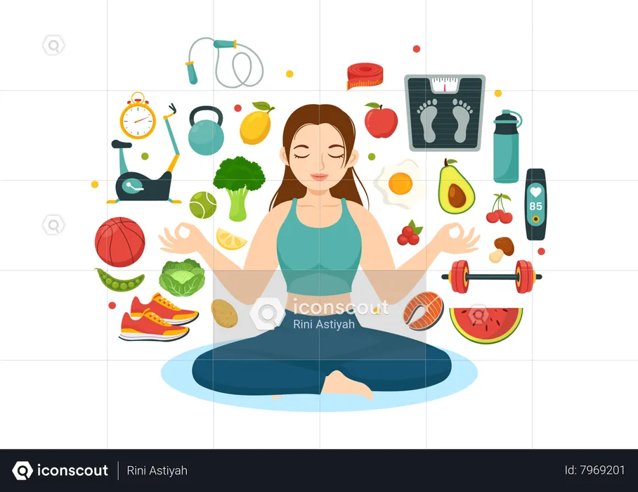 Healthy Lifestyle  Illustration