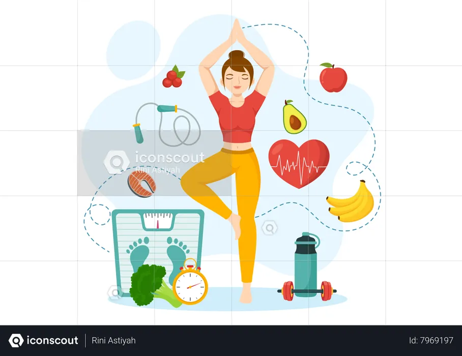 Healthy Lifestyle  Illustration