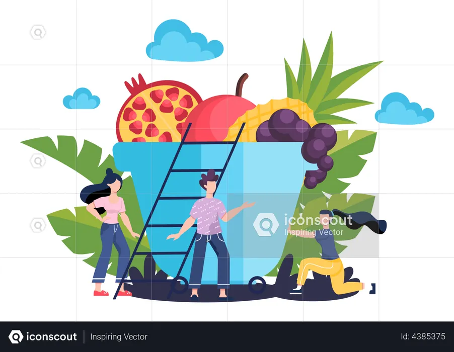 Healthy Lifestyle  Illustration