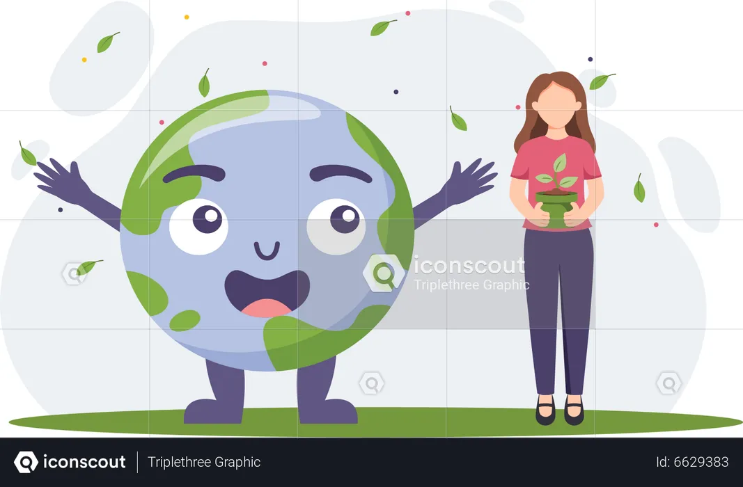 Healthy Planet  Illustration
