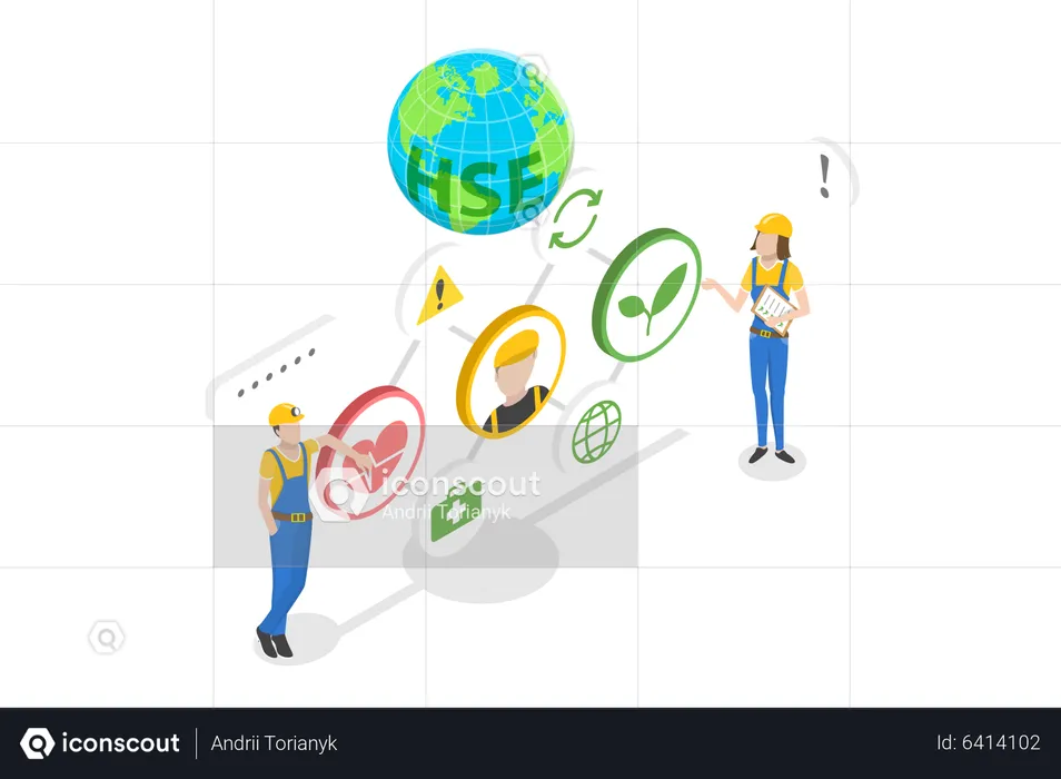 Healthy Safety Environment  Illustration