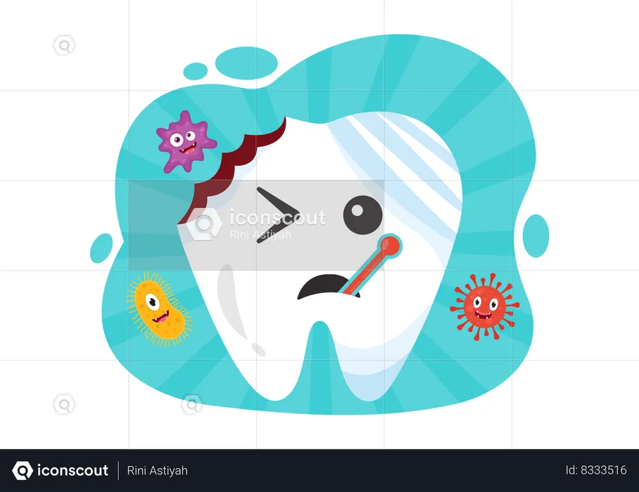 Healthy Teeth Celebration  Illustration