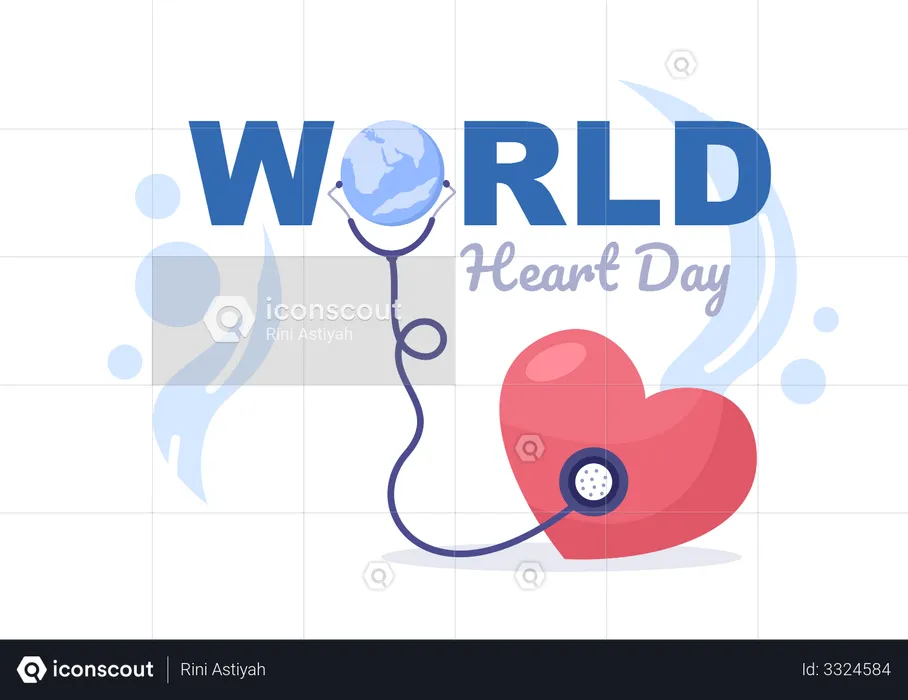 Heart Day  Illustration