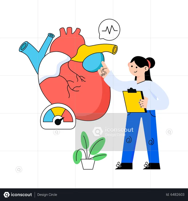 Heart Disease Diagnosis  Illustration
