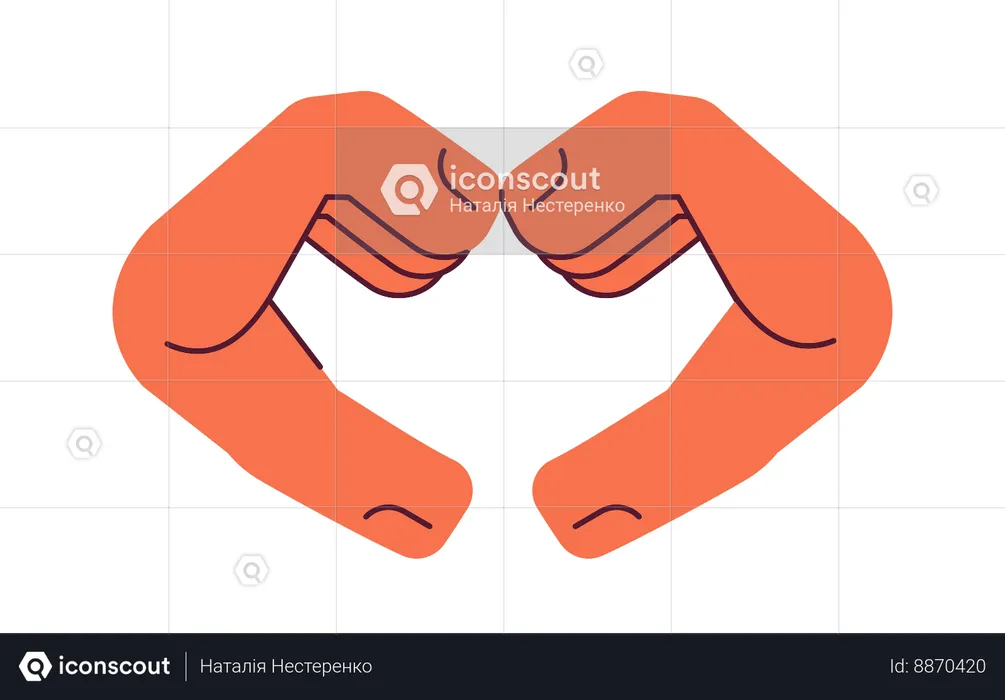 Heart sign  Illustration