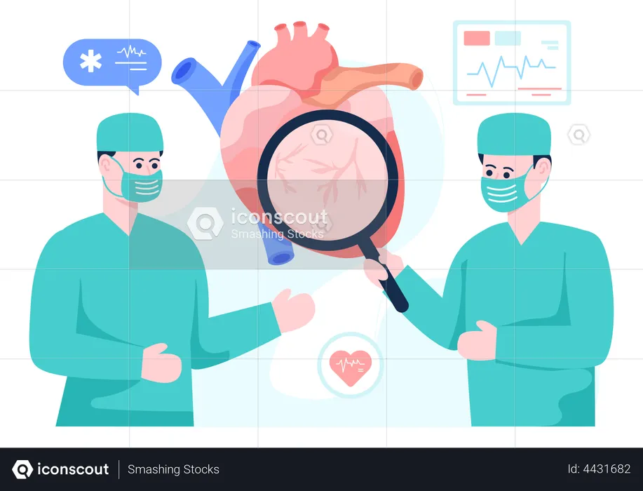 Heart Surgeons  Illustration