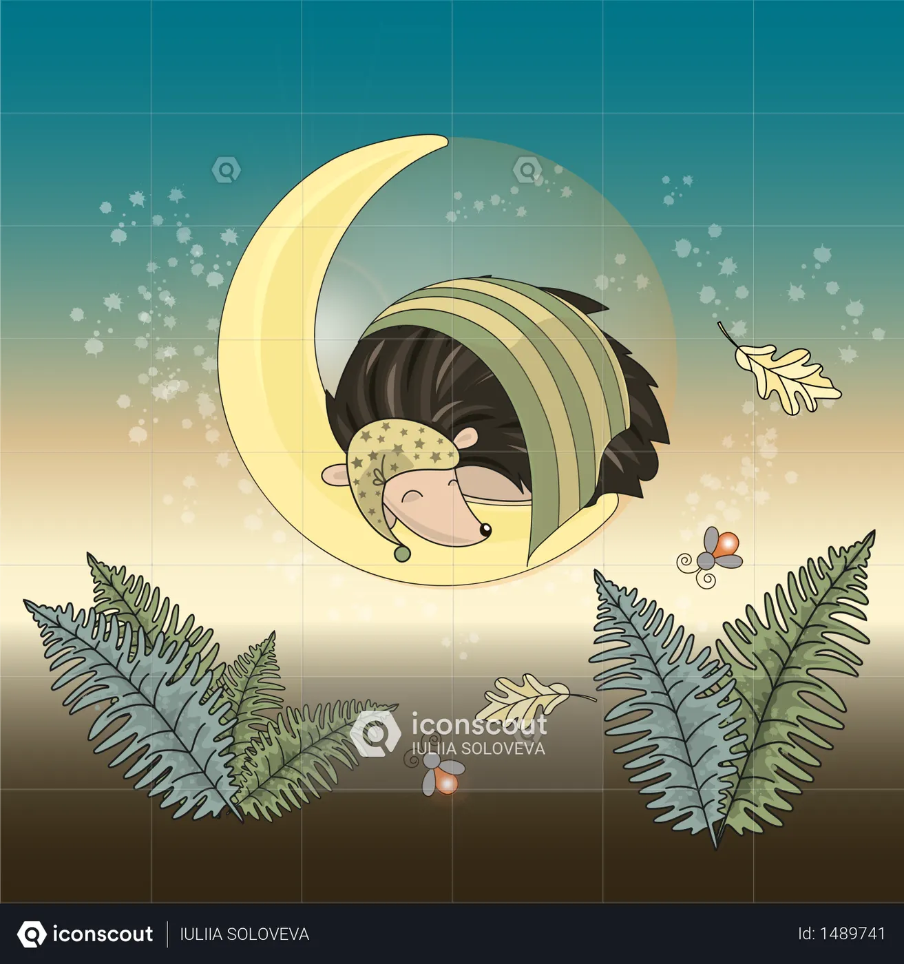Best Hedgehog sleeping on background Illustration download in PNG ...