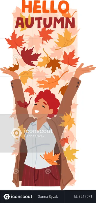 Hello Autumn  Illustration