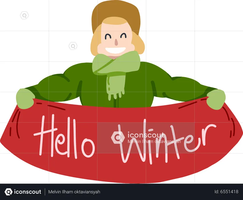 Hello Winter  Illustration