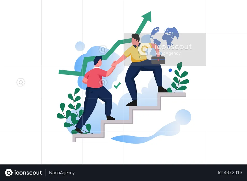 Help In Business  Illustration