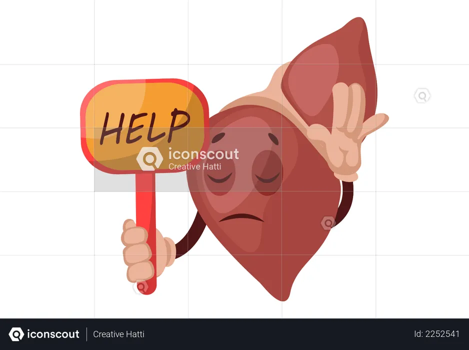 Help liver  Illustration