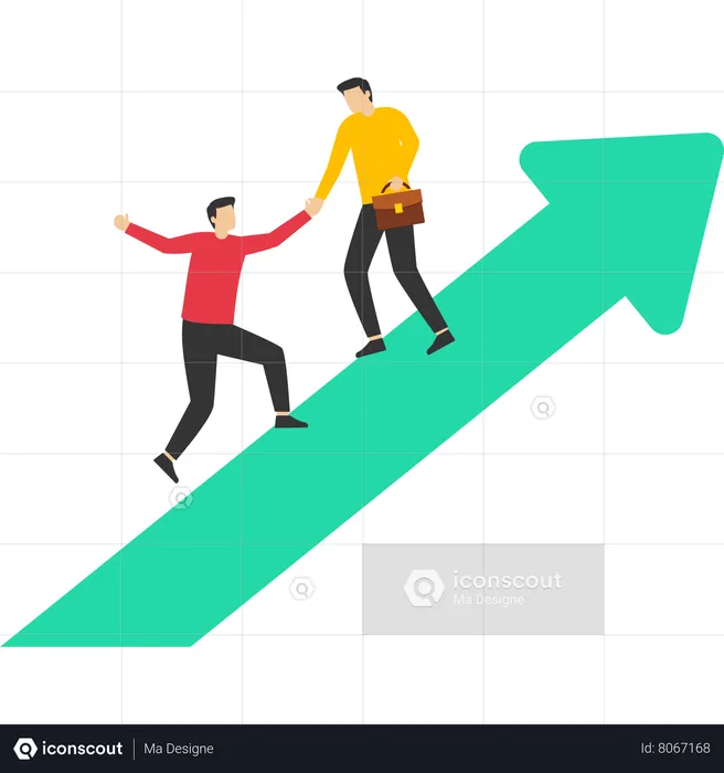 Help to scale the graph to reach the goal  Illustration