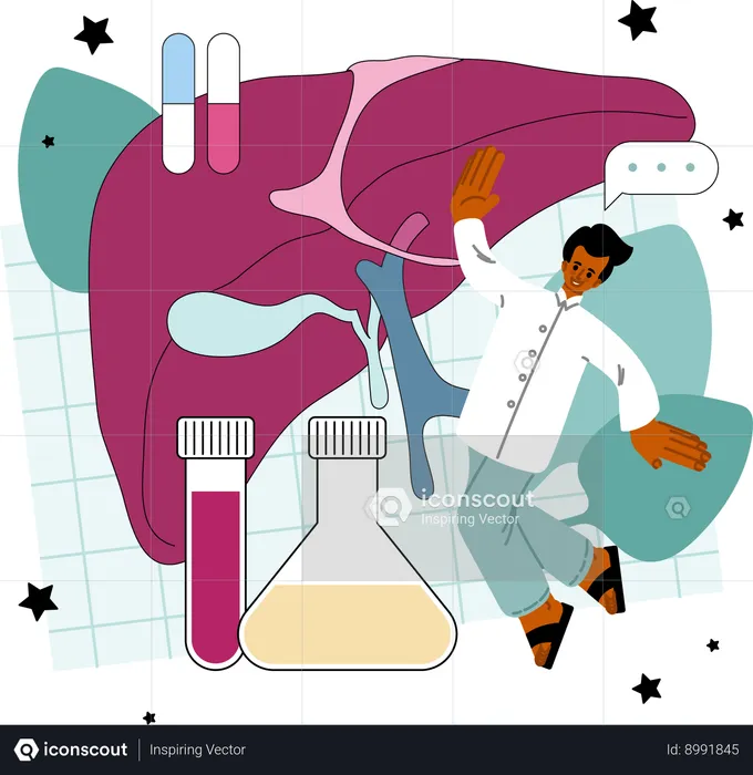 Hepatologist issues  Illustration